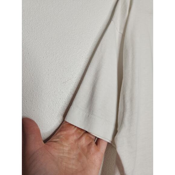 Vintage Missouri Lottery Art Boxy White Single Stitch XL 90s Artist Fruit Loom - Picture 4 of 6